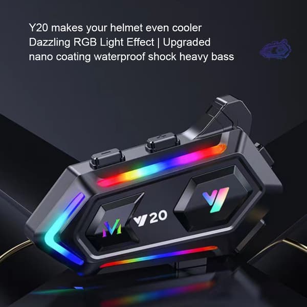 Motorcykel Bluetooth Headset V5.3 BT HiFi Stereoljud