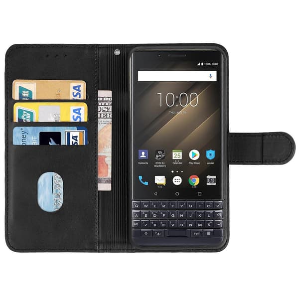 Läderfodral för Blackberry KEY2 Black