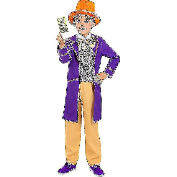 Lasten Poikien Jali ja Suklaatehdas Halloween Willy Wonka Oppa Cos Asu Puvut Co