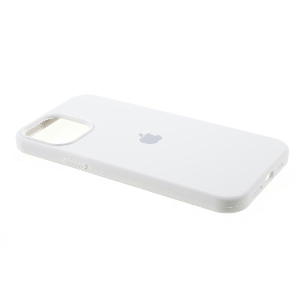 Silkeaktig Myk Solid Silikondeksel til iPhone 12 Mini White iPhone 12 mini 5.4 inch