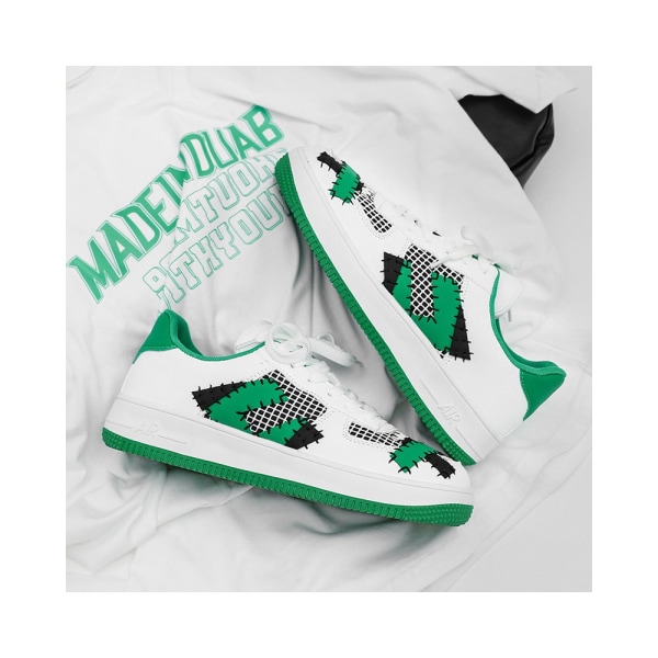 PVC Nya Mode Sneakers med Full Klack Herr Outdoor Mode Platt Herrskor 44