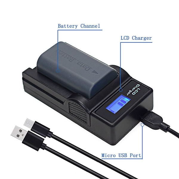 Usb Batterioplader Kompatibel Jvc Gz-mg630aek Everio Gz-ms100 Ms120 Hdd Camcorder