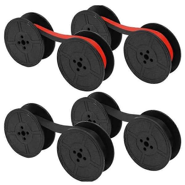{YM}4 Pcs. Universal Typewriter Ribbon Twin Spool Typewriter Ribbon Replacement Compatible with Most Typewriters (Black)