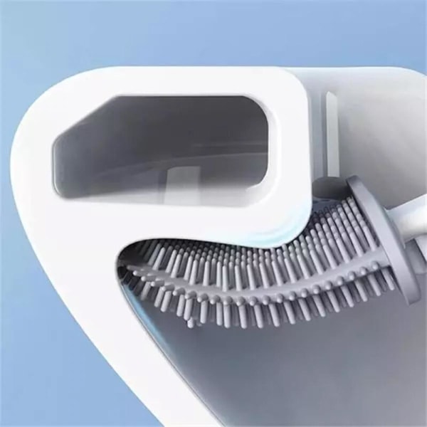 Revolutionerande silikontoalettborste Infällbar silikontoalettborste med remshållare Biltvättborste Köksredskap | toalettborstehållare