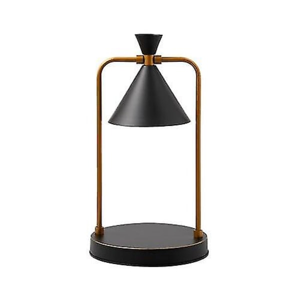 Retro Elektrisk Voks Lampe Lys Varmer Temperatur Lampe for Soverom. Justerbar Black