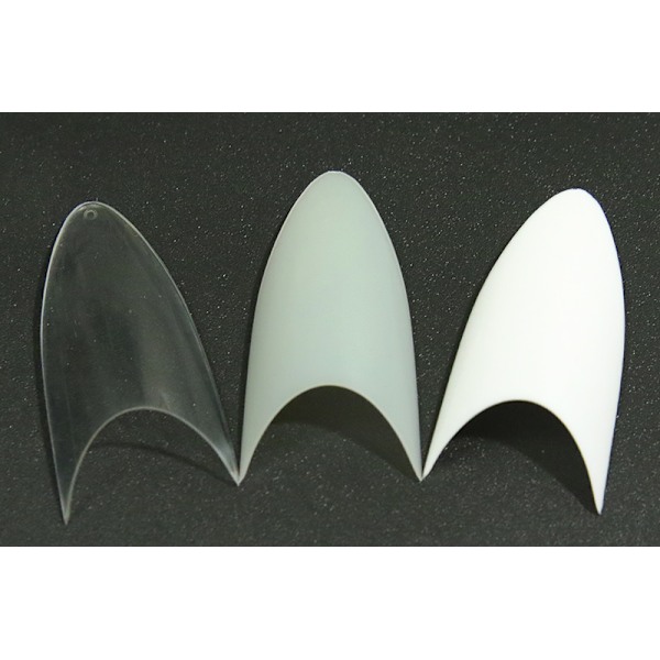 500 st nageltippar stilettformade lösnaglar nageltippar Transparent Transparent