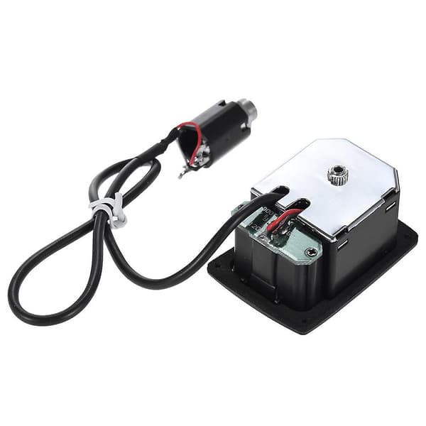 -300T Ukulele Piezo Pickup Förförstärkare 2-Band Eq Equalizer Ukelele Pickups Tuner System black