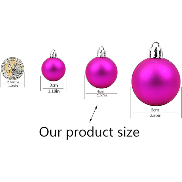 Bollprydnader, Okrossbara Råttor Trä Hängen Bröllopsråtta, Träråtta Bollprydnad Rose Red Christmas Ball style7