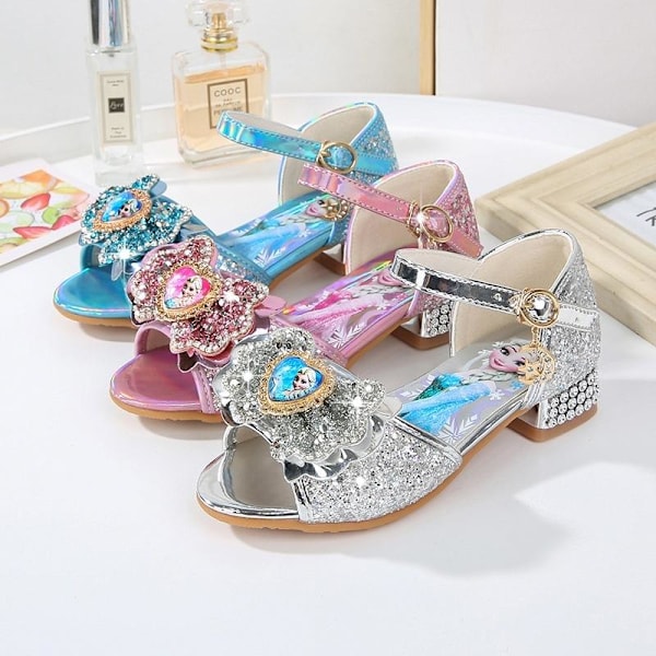 prinsessa elsa skor barn festskor flicka rosa 20,5 cm / størrelse 33 20.5cm / size33