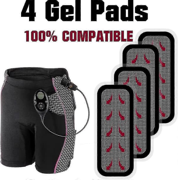 6,1 x 15 cm Erstatningsputer til Slendertone-enheter