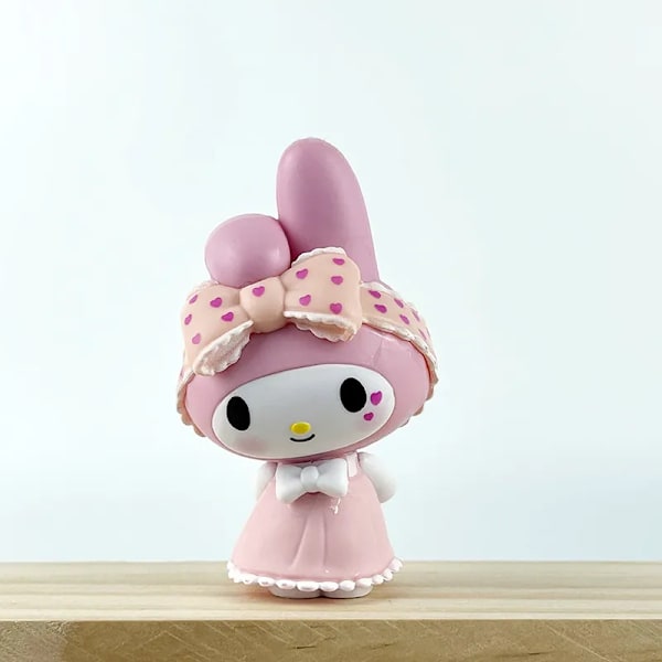 Sanrio Blind Box Söta Kuromi My Melody Figurer Leksak Pyjamas Serie Samling Hem Dekorera För Barn Julgåva 3pcs