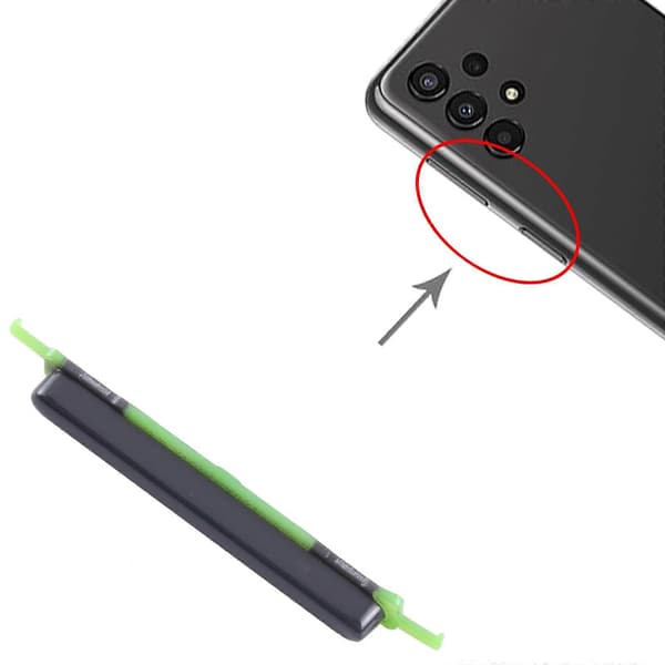 10 st Strömknapp + Volymkontrollknapp Black For Samsung Galaxy A13 4G SM-A135