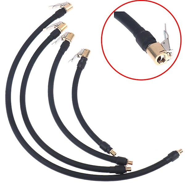 Gummislang Flexibel Däckventilsförlängningsrör Adapter för Däckpump 30CM