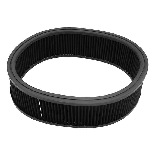 Universelt Vaskbart Luftrenser Elementer Udskiftningsfilter 35,5 cm X 10 cm Høj Flow Rundt Luftfilter Black