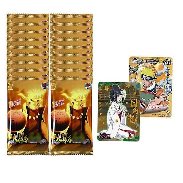Naruto-pelikortit japanilainen sarjakuva Schoolmaster-sarja Ssp-kortti Uchiha Sasuke Ninja War R Lasten lelut A 18PACK 90PCS