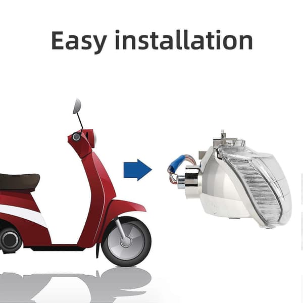 Motorcykel Forlygte Samling Til Yamaha Jog Zr Evolution Sa16j Sa36j Sa39j silver