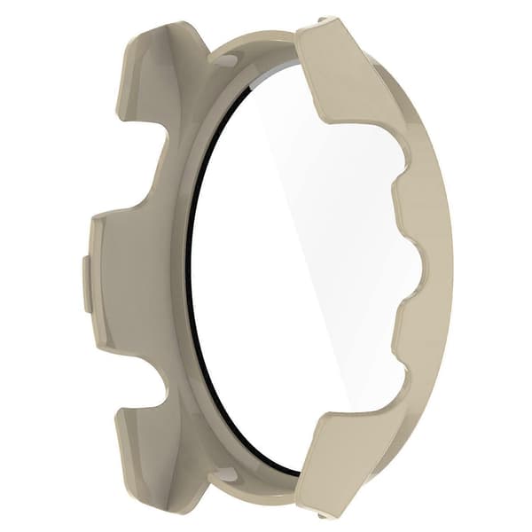 Garmin Forerunner 265 -älykellolle PC-kellokotelo karkaistulla lasisella näytönsuojalla - Musta Multicolor Ivory White