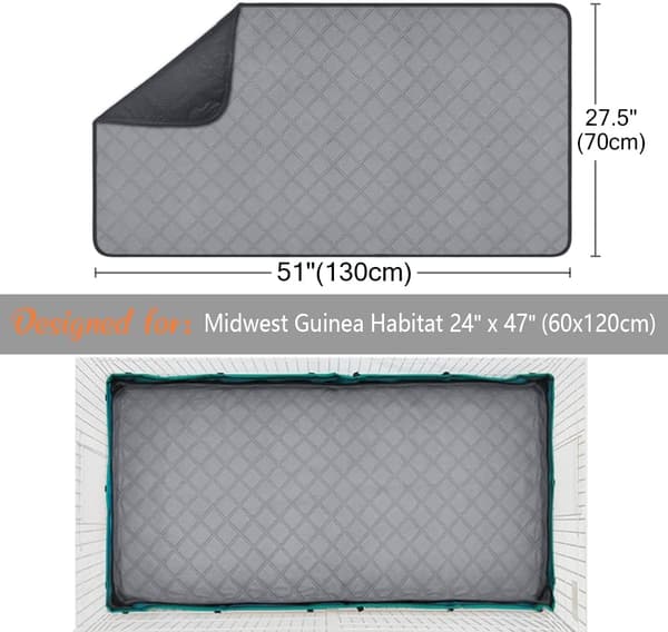 {YM}Burmatta Marsvin 60x120 cm 2-pack GINISWEETY