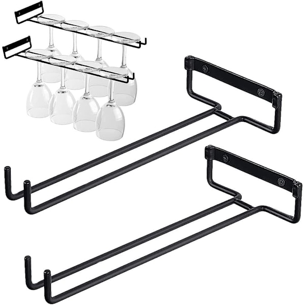 Glasställ, Hängande Vinglasställ i Metall, Hängande Glasställ, Vinglasställ, Glasställ, Med Skruvar, För Vinglas, Ölglas