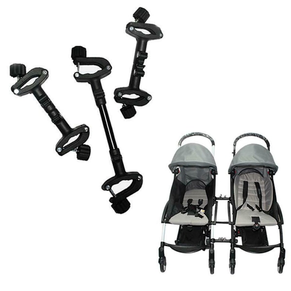 Dubbel barnvagnskoppling Kompatibel med paraplyvagnar Babyzen YOYO Yoya etc Gör om två enkelvagnar till en dubbel barnvagn