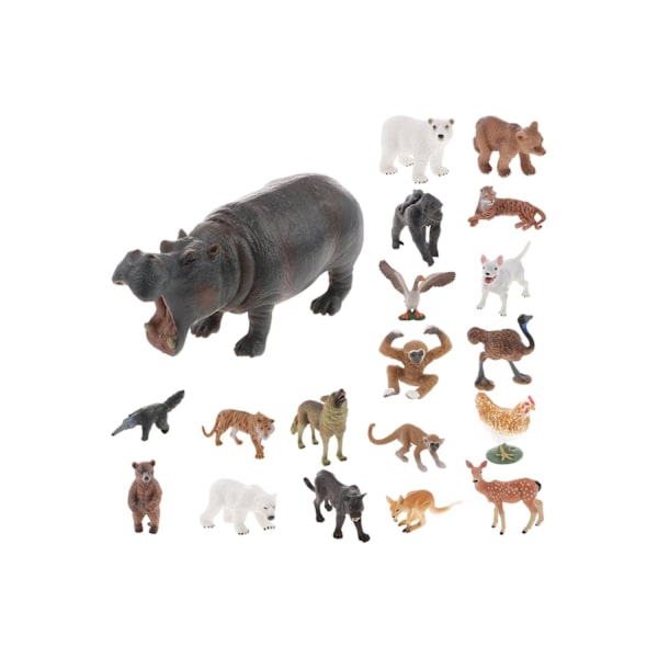 Realistisk Tiger Hane Vilt Djur Modell Actionfigur Leksak Dekoration
