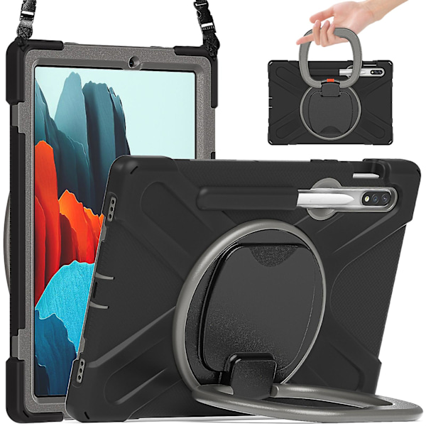 För Samsung Galaxy Tab S7 Plus Fe Fodral Magnetiskt Ställ Skydd med Pennhållare För Galaxy Tab S6 Lite Tab A 10.1 A 8 A7 10.4 Fodral Grey Tab A7 lite 8.7