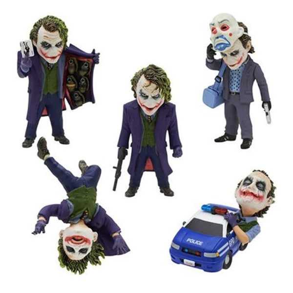 5st/ set The Dark Knight Joker PVC Action Figur Samlarmodell Leksak 6~10cm 1 with box