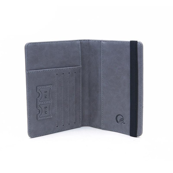 RFID-beskyttet rejse tegnebog pas holder Brun brun brown 1-Pack