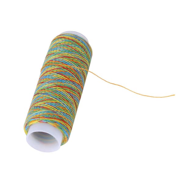 5 stk. Flerfarget Gradient Polyester Sytråd Spoler 110m