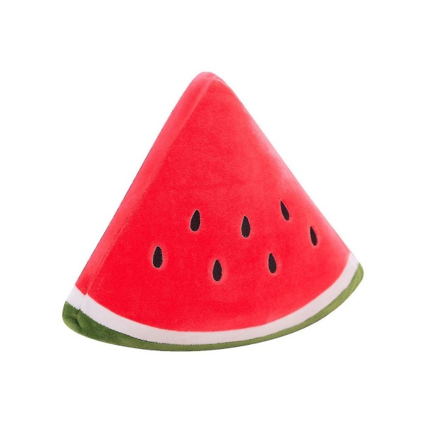 Söt vattenmelon kramande kudde bekväm och handkänsla present till julfödelsedag 30cm Triangle