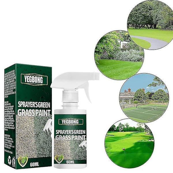 Grön Gräsfärg Spray Långvarig Turf Färg Förbättra Fläckiga Vilande Gulnande Gräs För Gräs