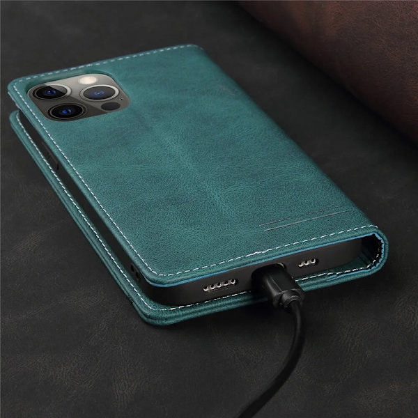 Luksus Cover til iPhone 15 Plus Etui Wallet Læder Cover iPhone 15 Plus Telefon Etui til Apple iPhone 15 Plus Flip Coque