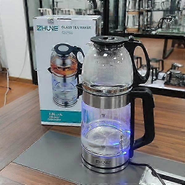 Elektrisk kedel i glas og stål