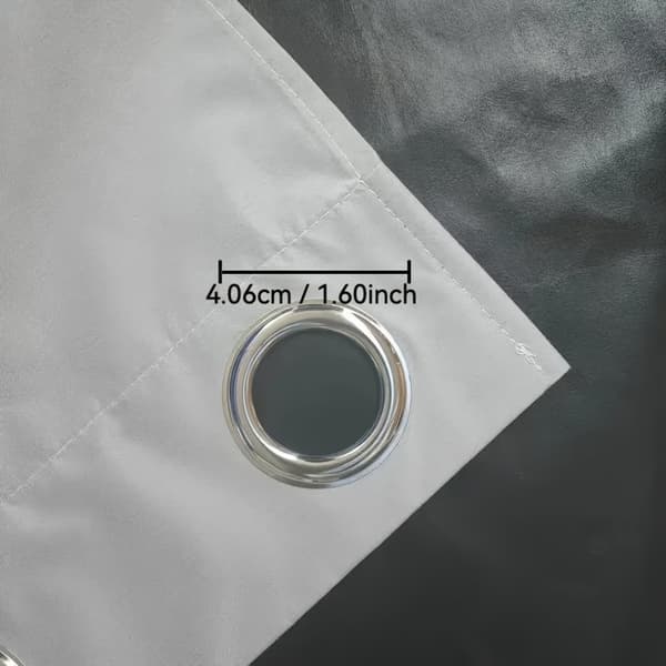2-delt 100% blendingsgardiner, maljer, solbeskyttelse og isolasjon Black 54''x54''(137*137cm)-2 Panels