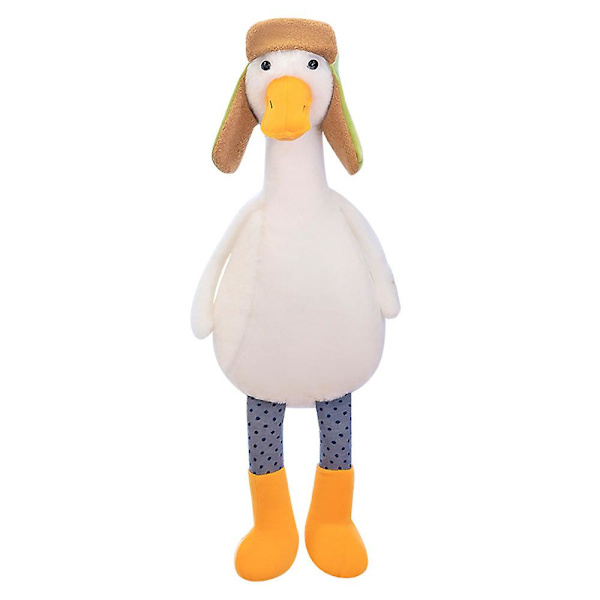 Bedårande Gås Plyschdocka Mjukt Gosedjur Barn Kramkudde Present 60cm Hat Style