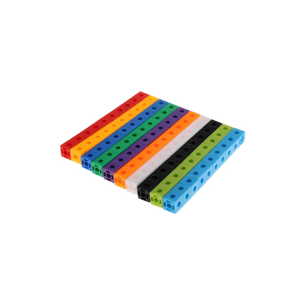 2cm Matematik Siamesisk Matematik 10 Färger + Fyrkantsblock Matematik Colourful