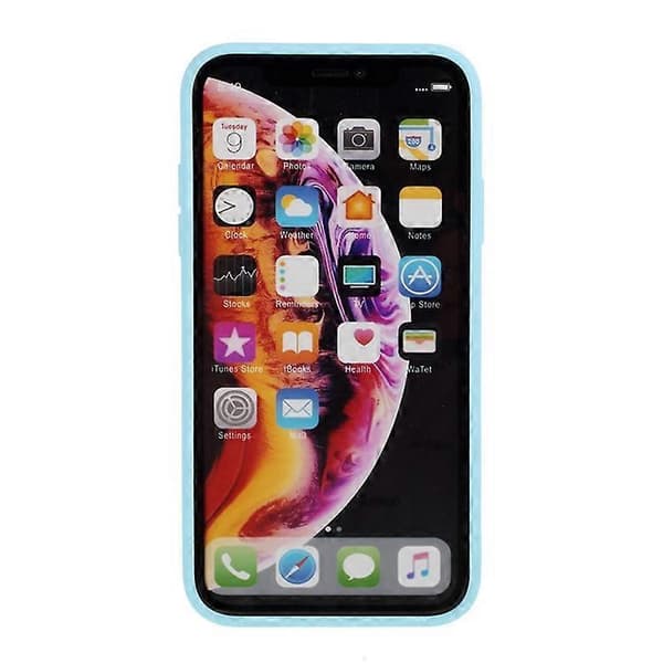 Mat Silikone Mobiltelefon Cover Kompatibelt til iPhone XR 6.1 tommer LightBlue