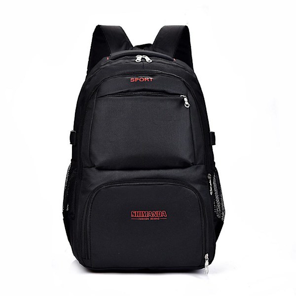 Multifunksjonell ryggsekk for menn og kvinner, forretningsbruk, utendørs reise, laptopveske, slitesterk, pustende, justerbar ryggsekk, unisex Red