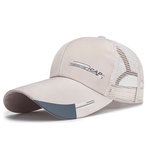 Unisex Hatt Ensfarget Buet Solskjerm Hatt Utendørs Støvtett Baseballcaps Mote Justerbare Fritidsluer Menn Kvinner mesh 5 One Size