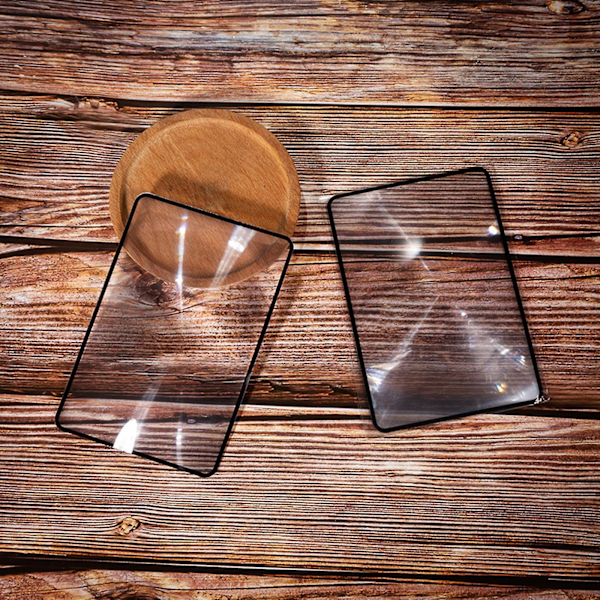 A5 Forstørrelsesglas i fuld side, stor ark, læsehjælp, linse, fresnel