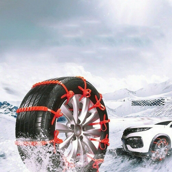 10 st snödäckskedja för bil lastbil suv Antisladd nödsituation vinterkörning Ny