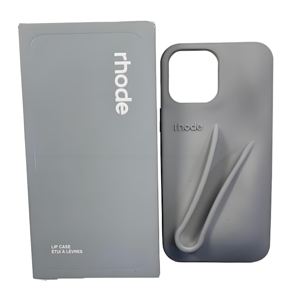 Rhode 2-in-1 silikonikuori huulikiiltotelineellä, yhteensopiva iPhonen kanssa, 9 väriä hajusteeton unscented iphone13