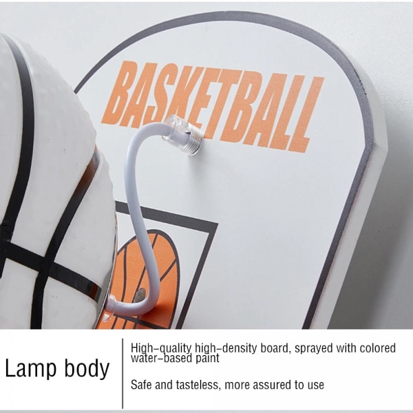Basket Vägglampa Pojke Sovrum LED Sänglampa Research Room NBA Basket Vägglampa