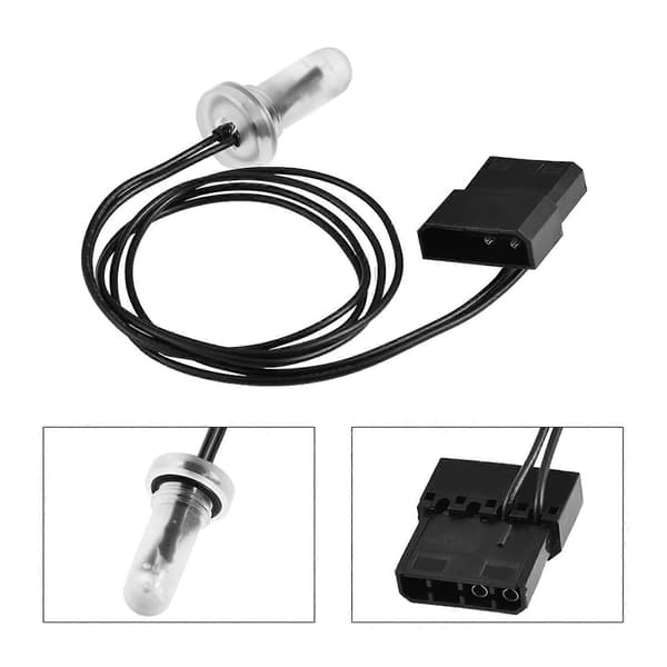 G1/4 Gevind PC Computer Vandkøling Tank System LED Lys Lampe (UV Lilla)