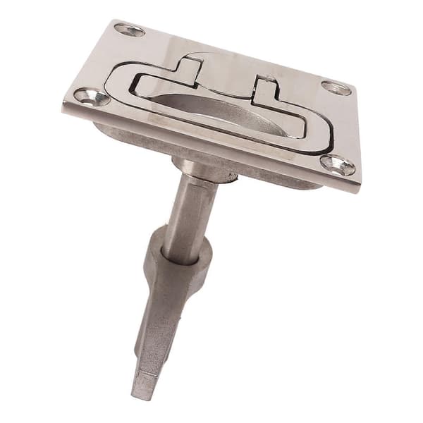 Båt Kamlås Flush Pull Gulvspenne Lukelås 316 Rustfritt Stål 67x79mm Løftehåndtak Låselås for Yachtskip