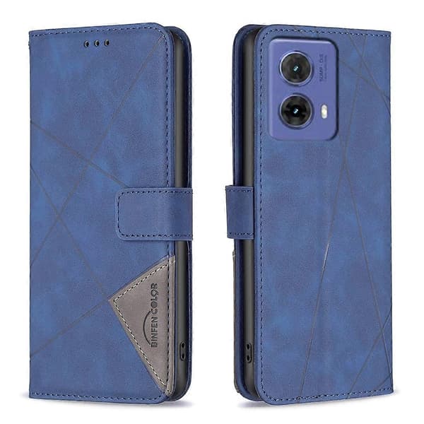 Läderfodral för Motorola Moto G85 Blue