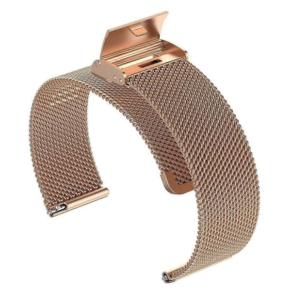 Tre Perler Rustfrit Stål Rem 22mm Rose Gold