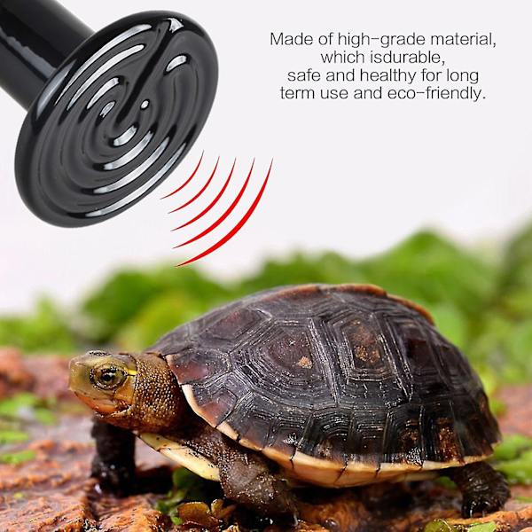 200w 220v Reptil Varmelampe, Infrarød Vanntett Keramisk Varmelampe E27 Keramisk Varmelampe For Amfibie Reptil