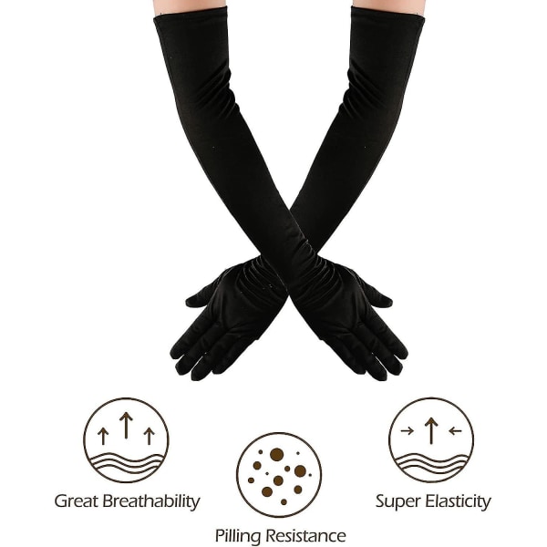 Klafftillbehör från 1920-talet Gatsby- set för kvinnor 20-talets huvudstycke Pärlhalsband Handskhållare