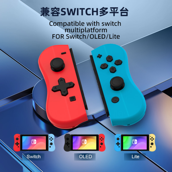 För switch gamepad trådlös bluetooth vänster och höger litet handtag sex-axlig vibration